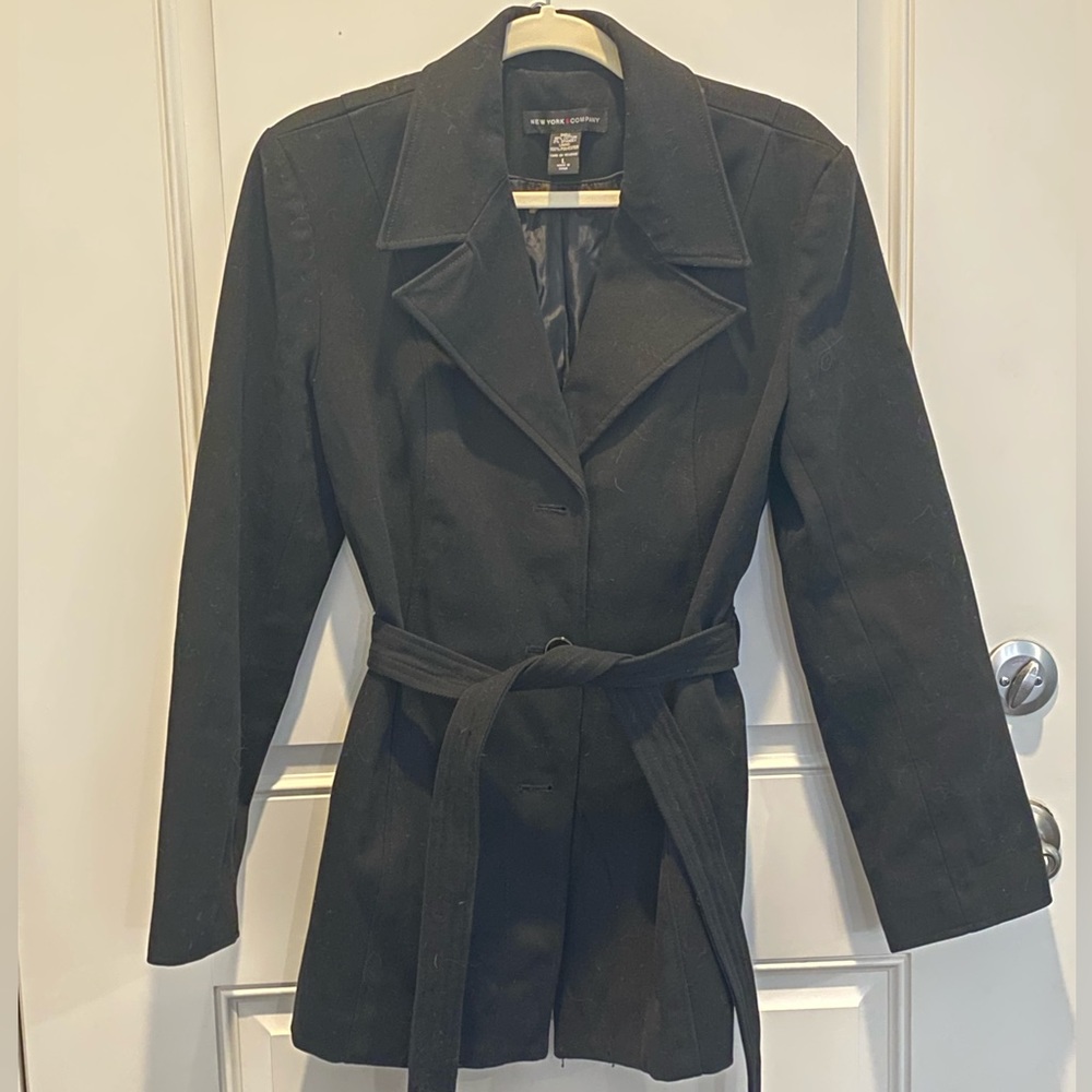 New York and company tie blazer  coat